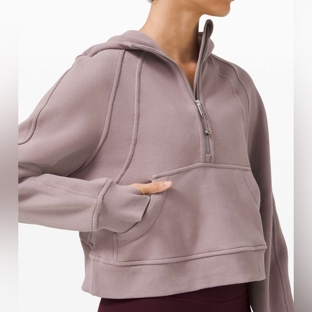 Lululemon Oversized Scuba Half Zip Violet Verbena